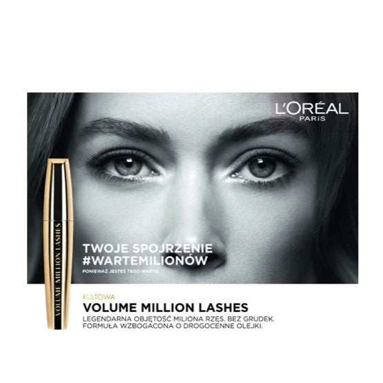 L'Oreal Paris Volume Million Lashes Waterproof wodoodporny tusz do rzęs