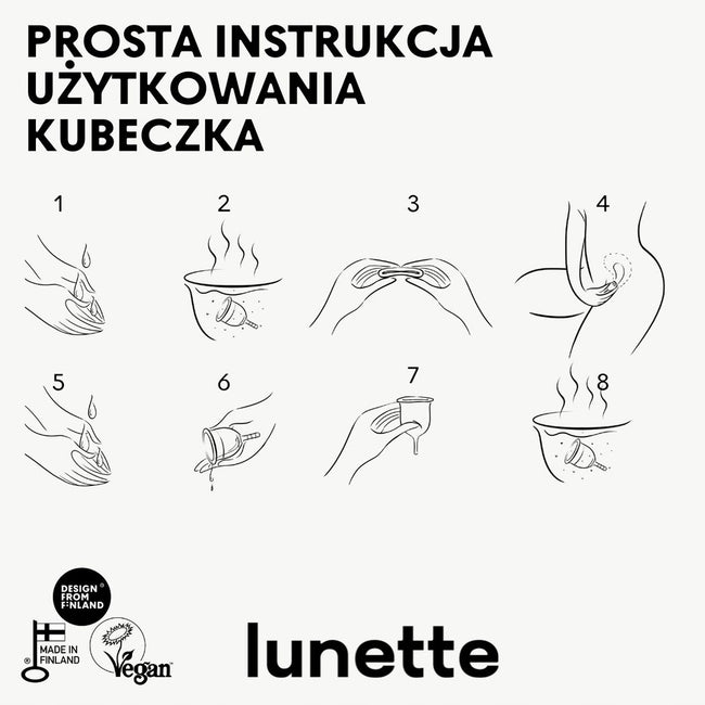 Lunette Period Cup kubeczek menstruacyjny Różowy rozmiar 2