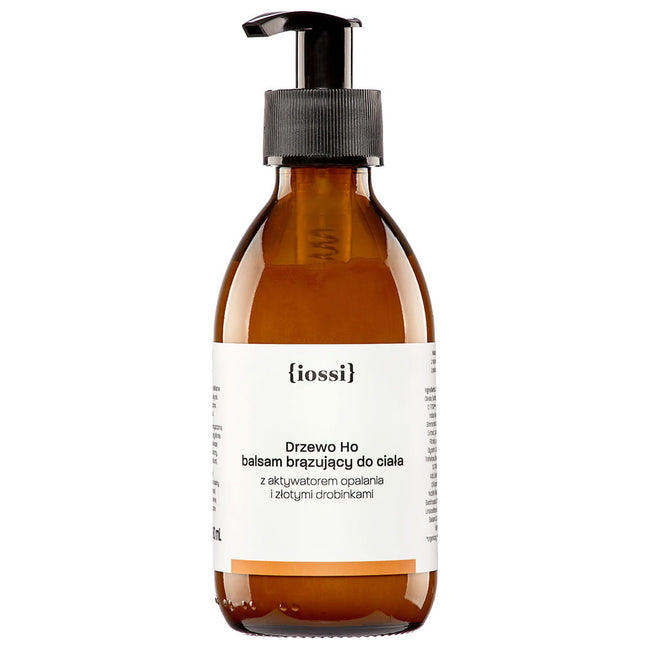 Iossi Drzewo Ho balsam brązujący do ciała z aktywatorem opalania i złotymi drobinkami 190ml