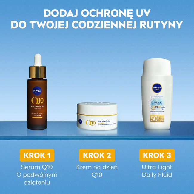 Nivea Sun Ultra Light Daily Fluid SPF50+ fluid do twarzy Light Tinted 40ml