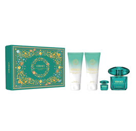 Versace Crystal Emerald zestaw woda perfumowana spray 90ml + żel pod prysznic 100ml + balsam do ciała 100ml + woda perfumowana 5ml