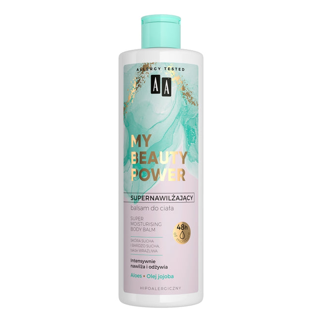 AA My Beauty Power supernawilżający balsam do ciała Aloes 48h 400ml