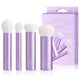 JESSUP Luxury Purple Kabuki Face Brush zestaw pędzli do makijażu T517 4szt.