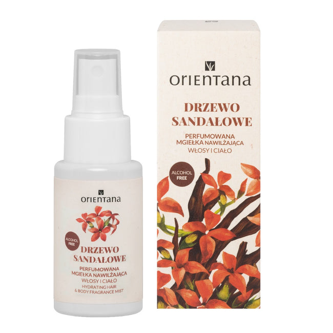ORIENTANA Perfumowana mgiełka nawilżająca do ciała i włosów Drzewo Sandałowe 50ml