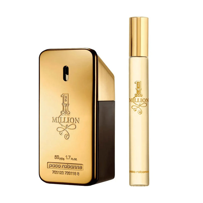 Paco Rabanne 1 Million zestaw woda toaletowa spray 50ml + woda toaletowa spray 10ml