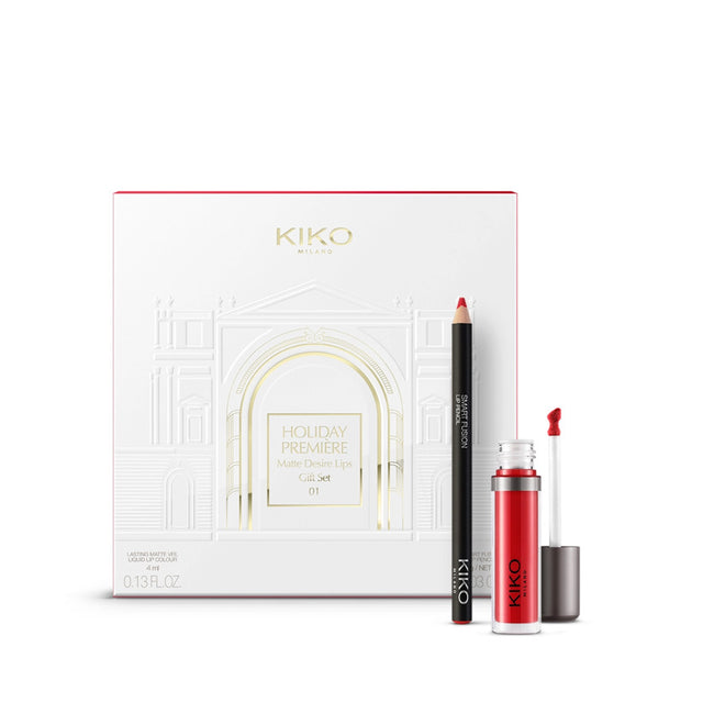 KIKO Milano Holiday Première Matte Desire Lips Gift Set zestaw do makijażu ust