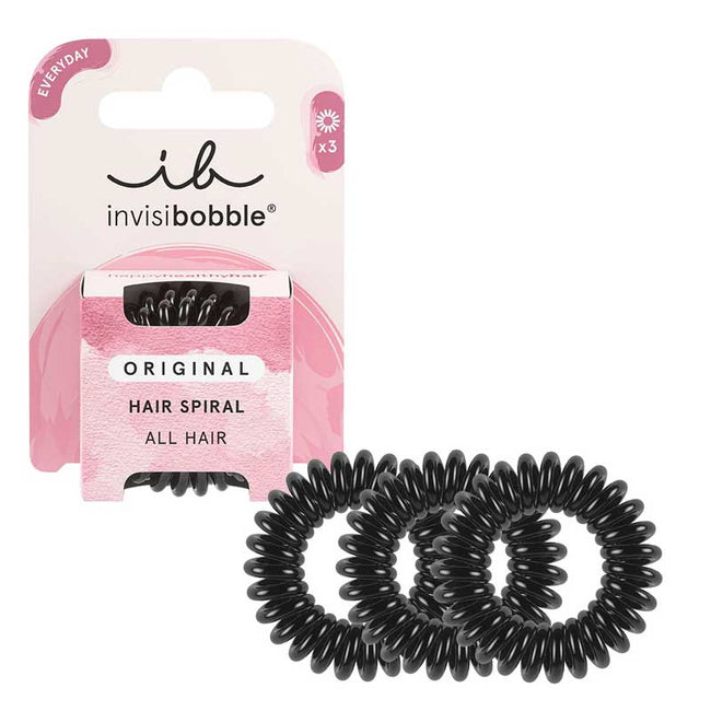 Invisibobble Original Everyday gumka do włosów spiralna True Black 3szt.