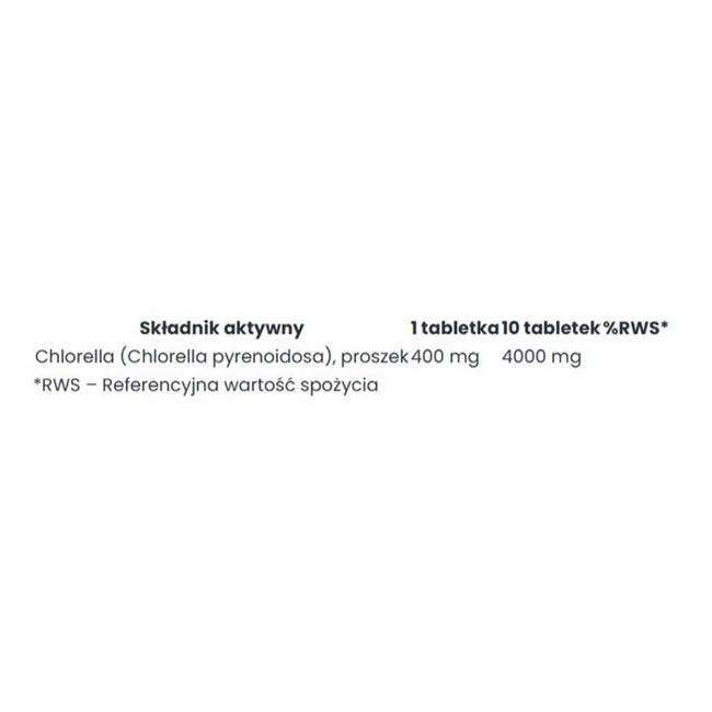 Big Nature Bio Chlorella suplement diety 400 tabletek