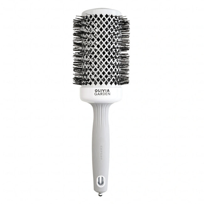 Olivia Garden Expert Blowout Shine szczotka do modelowania i suszenia włosów White/Grey 55mm