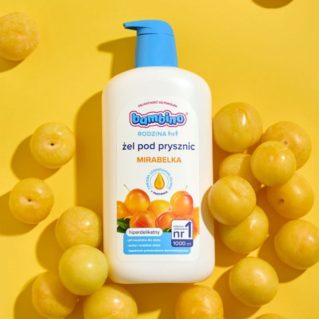 Bambino Rodzina żel pod prysznic hiperdelikatny Mirabelka 1000ml