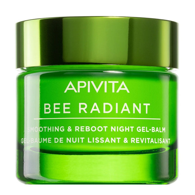 Apivita Bee Radiant Smoothing & Reboot Night Gel-Balm lekki żel-balsam na noc o właściwościach wygładzających i rewitalizujących skórę 50ml