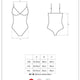 Obsessive 810-TED-1 zmysłowe body z koronką Black S/M