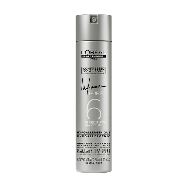 L'Oreal Professionnel Infinium Pure utrwalający lakier do włosów Soft 500ml