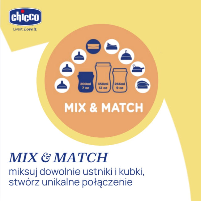 Chicco Transition Cup pierwszy kubek treningowy z miękkim ustnikiem 4m+ Szary 200ml
