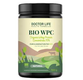 Doctor Life BIO WPC Organic Whey Protein Concentrate 70% białko suplement diety Natural 500g