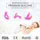 S-HANDE Naughty wibrator podgrzewany z 9 trybami wibracji Red Rose