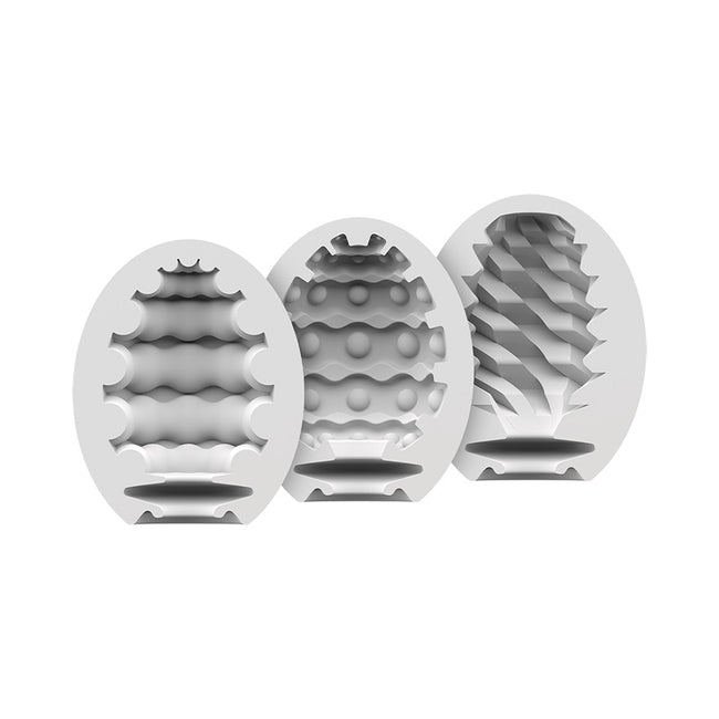 Satisfyer Masturbator Eggs zestaw jajek do masturbacji Riffle + Bubble + Fierce
