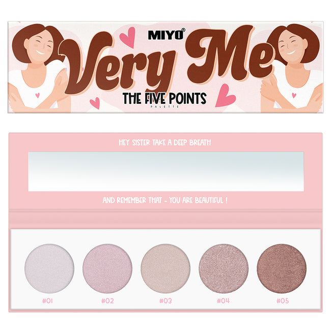 MIYO The Five Points Palette paleta cieni do powiek