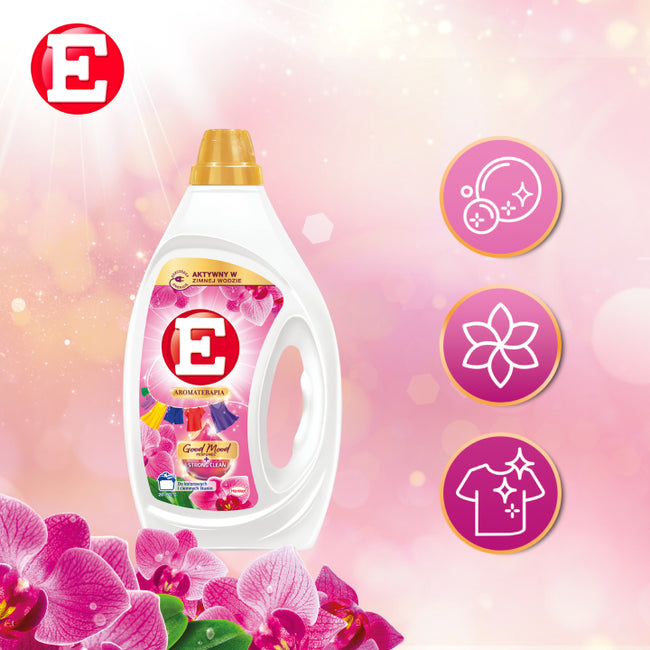 E Aromaterapia żel do prania kolorowych i ciemnych tkanin Orchidea 1350ml