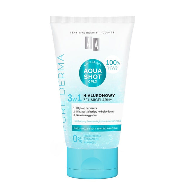 AA Pure Derma hialuronowy żel micelarny 3w1 150ml
