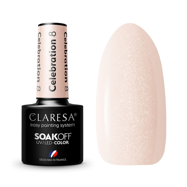 Claresa Soak Off UV/LED Celebration lakier hybrydowy