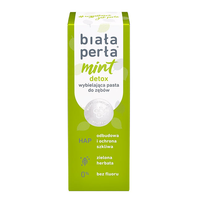 Biała Perła Mint Detox pasta do zębów bez fluoru 75ml