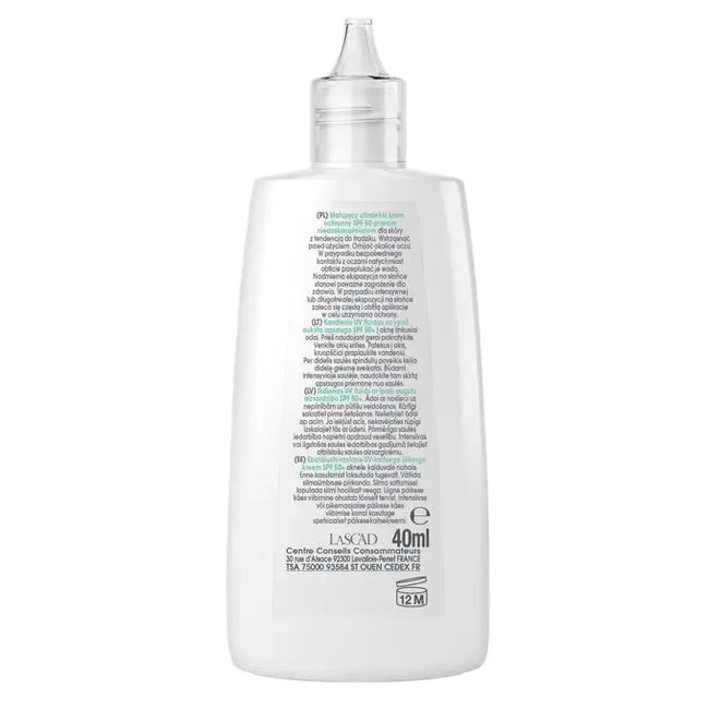 MIXA Matujący ultralekki krem ochronny SPF50 przeciw niedoskonałościom 40ml