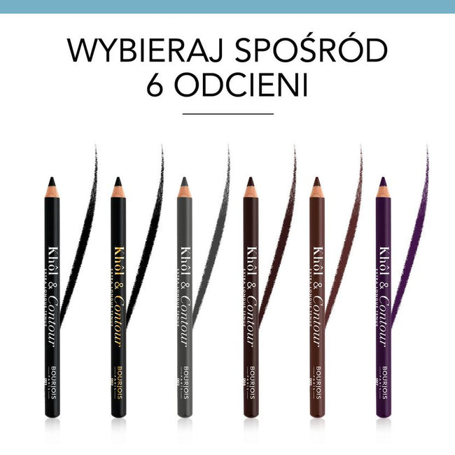 Bourjois Khol & Contour Eye Pencil Extra-Long Wear kredka do oczu