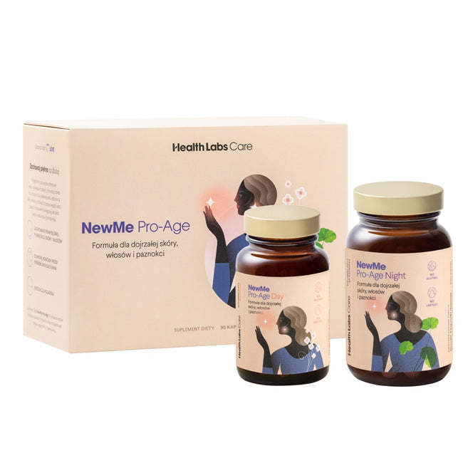HealthLabs NewMe Pro-Age Day&Night formuła dla dojrzałej skóry włosów i paznokci suplement diety