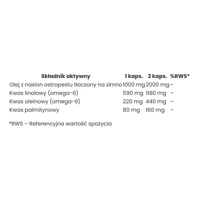 Big Nature Olej z ostropestu suplement diety 90 kapsułek