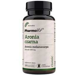 Pharmovit Aronia czarna Ekstrakt 200 mg suplement diety 60 kapsułek