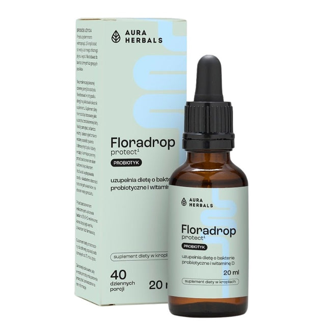 Aura Herbals Floradrop protect¹ probiotyk suplement diety w kroplach 20ml