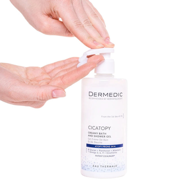DERMEDIC Cicatopy kremowy żel do kąpieli i pod prysznic dla dorosłych i dzieci od 1. dnia życia 300ml