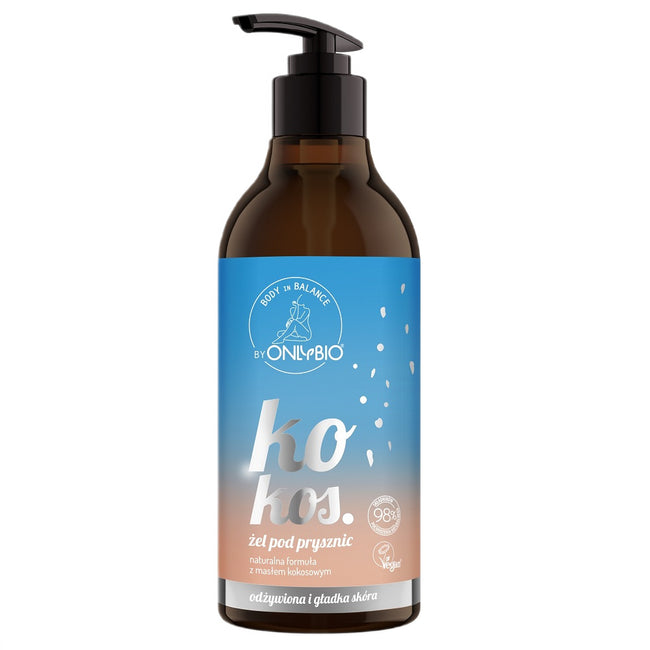 OnlyBio Body In Balance żel pod prysznic Kokos 400ml