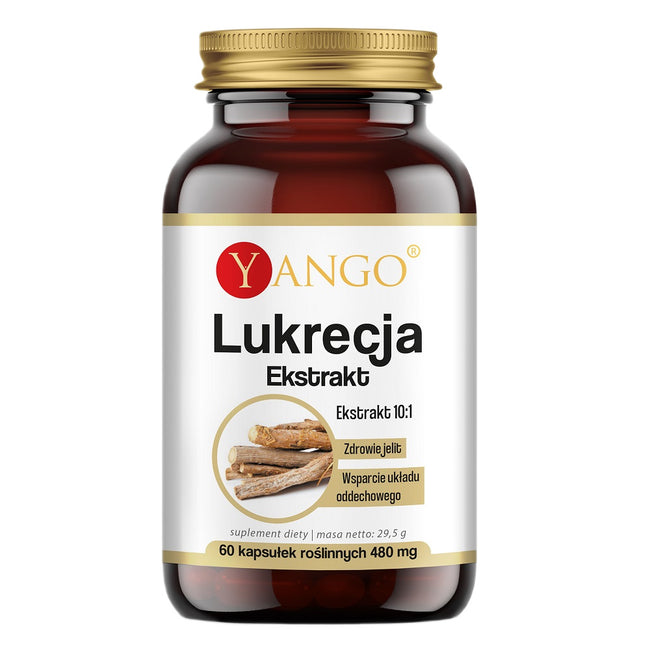 Yango Lukrecja ekstrakt 10:1 suplement diety 60 kapsułek