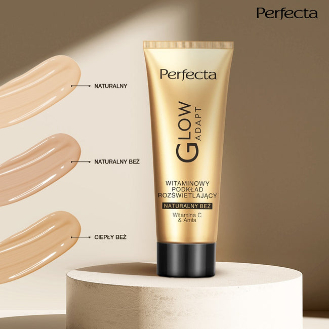 Perfecta Glow Adapt witaminowy podkład rozświetlający