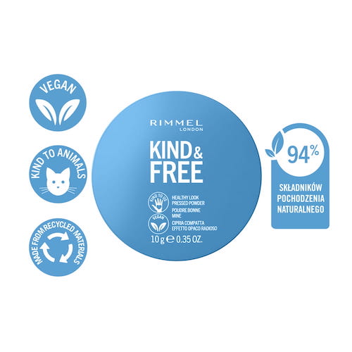 Rimmel Kind & Free wegański puder prasowany