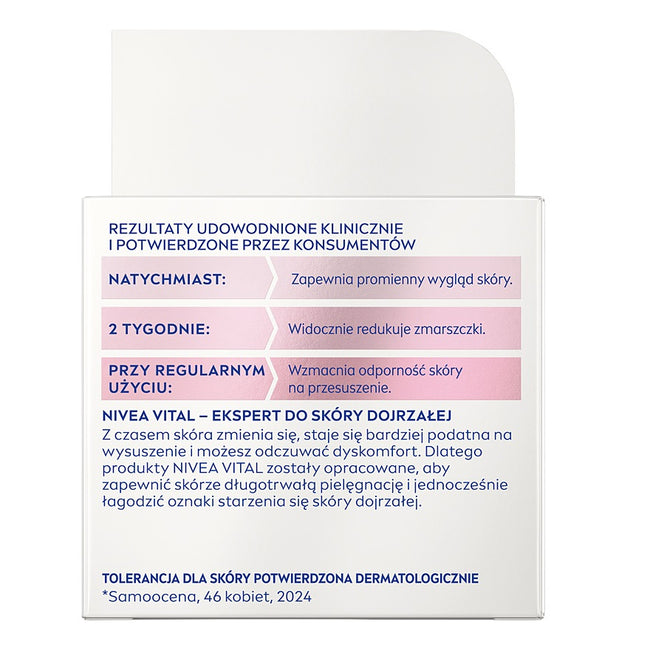 Nivea Vital Promienna Skóra przeciwzmarszczkowy krem na dzień SPF15 50ml