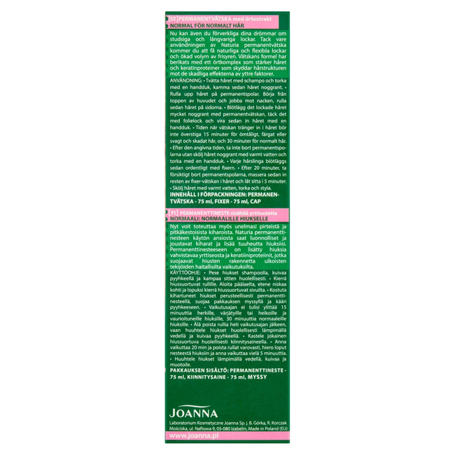 Joanna Naturia Loki płyn do trwałej ondulacji Normalny 2x75ml
