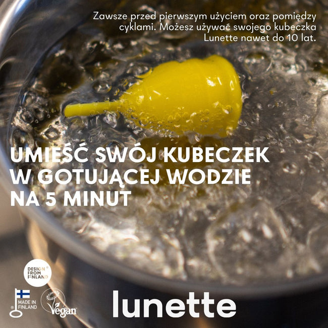 Lunette Period Cup kubeczek menstruacyjny Różowy rozmiar 2