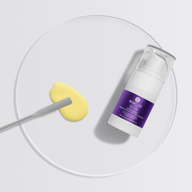 BasicLab Esteticus korygujące serum pod oczy z retinalem 0.03% 20% kompleksem peptydów i czynnikami wzrostu Redukcja i Stymulacja 15ml