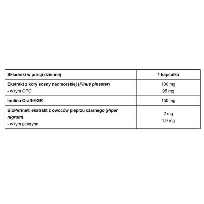 Pharmovit Sosna nadmorska 95% OPC suplement diety 60 kapsułek
