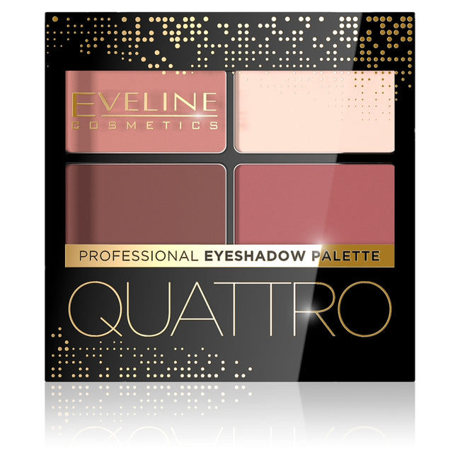 Eveline Cosmetics Quattro Professional Eyeshadow Palette paletka cieni do powiek