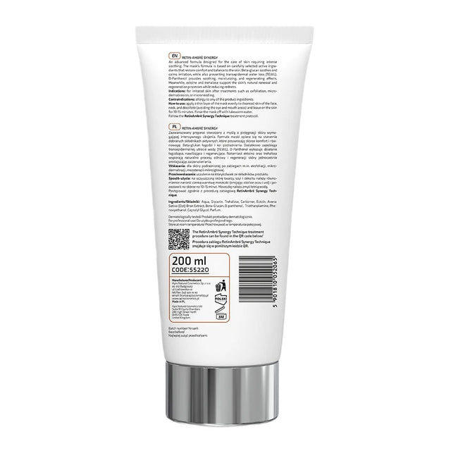 APIS Retin-Ambre Synergy łagodząca maska z beta-glukanem i ektoiną 200ml