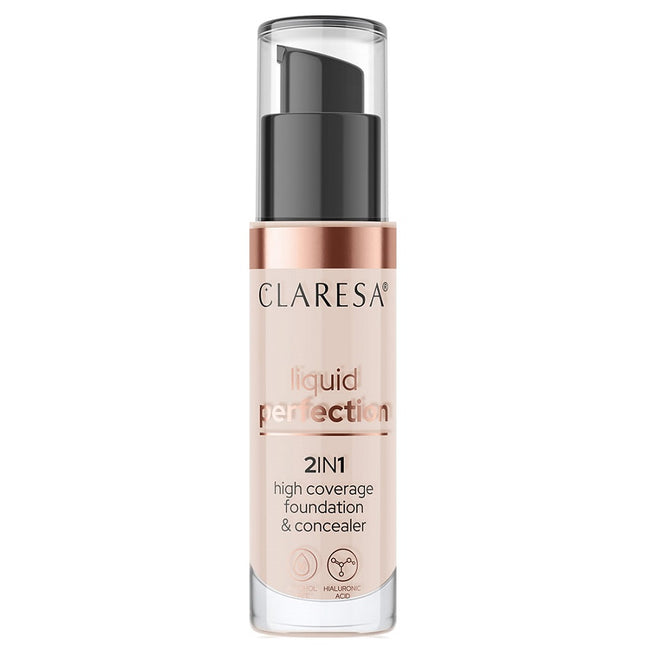 Claresa Liquid Perfection 2w1 korektor i podkład kryjący 34g