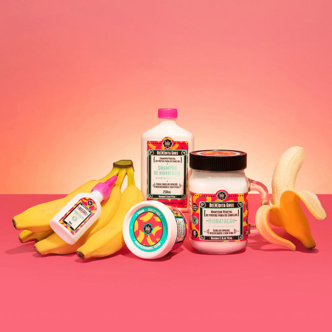 Lola Cosmetics Be(M)dita Ghee nawilżająca maska do włosów z bananem i aloesem 350g