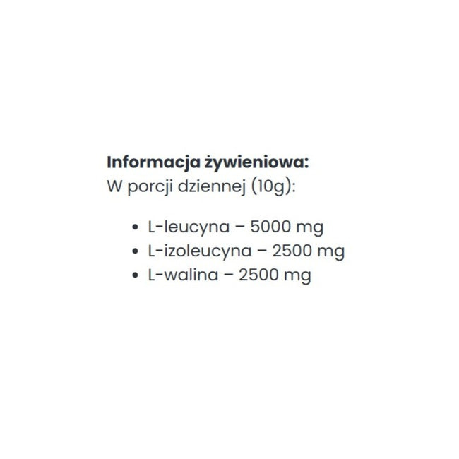 Big Nature BCAA 2:1:1 aminokwasy suplement diety 200g