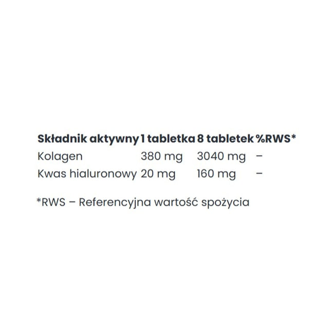 Big Nature Kwas hialuronowy + Kolagen suplement diety 200 tabletek
