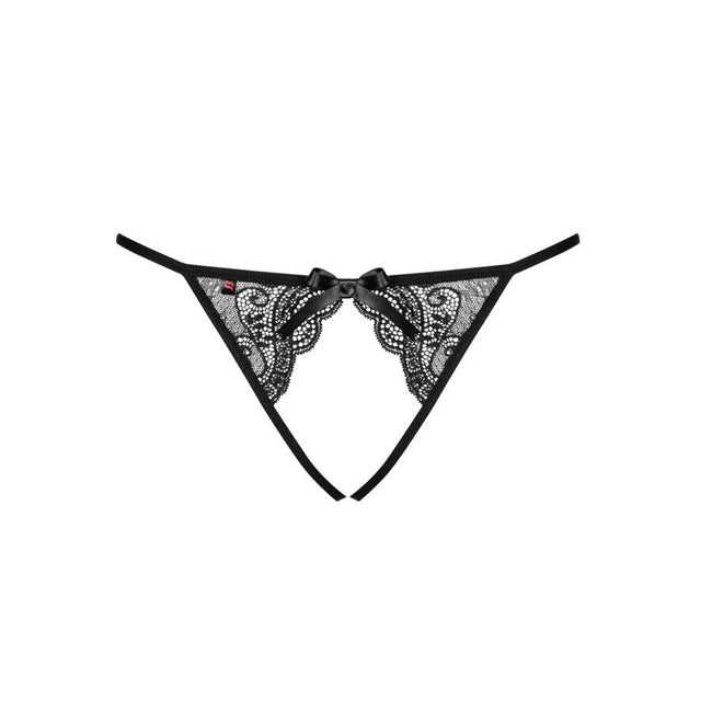 Obsessive Miamor Crotchless Panties figi otwarte Black L/XL