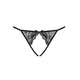 Obsessive Miamor Crotchless Panties figi otwarte Black L/XL